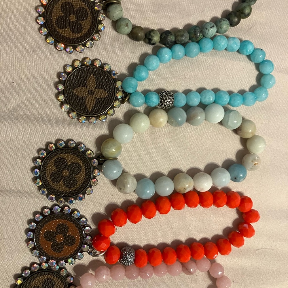 5 Assorted Colored Costume Jewelry Bracelets
